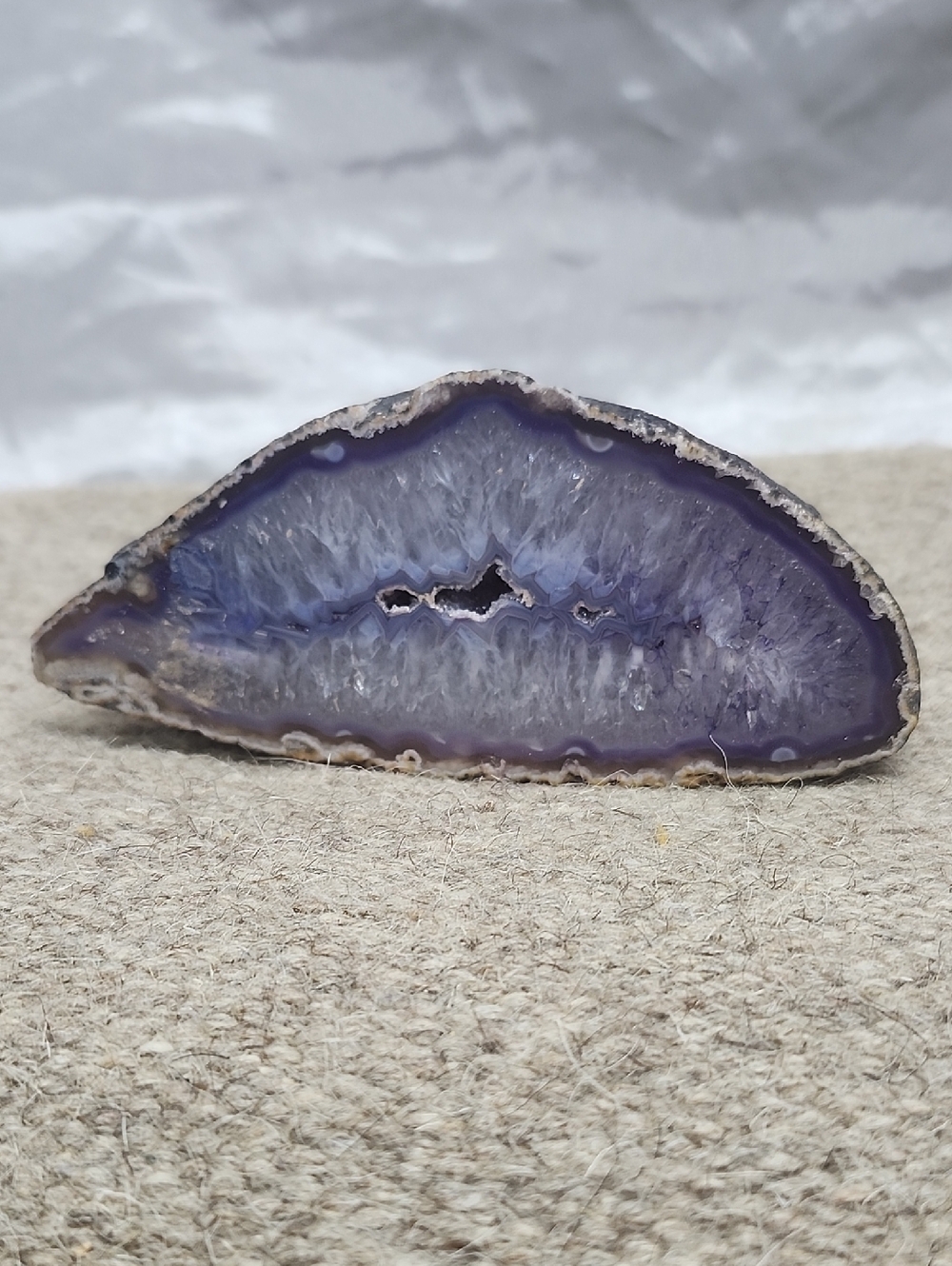 Purple Agate Geode Decorative Slice - Home Accents